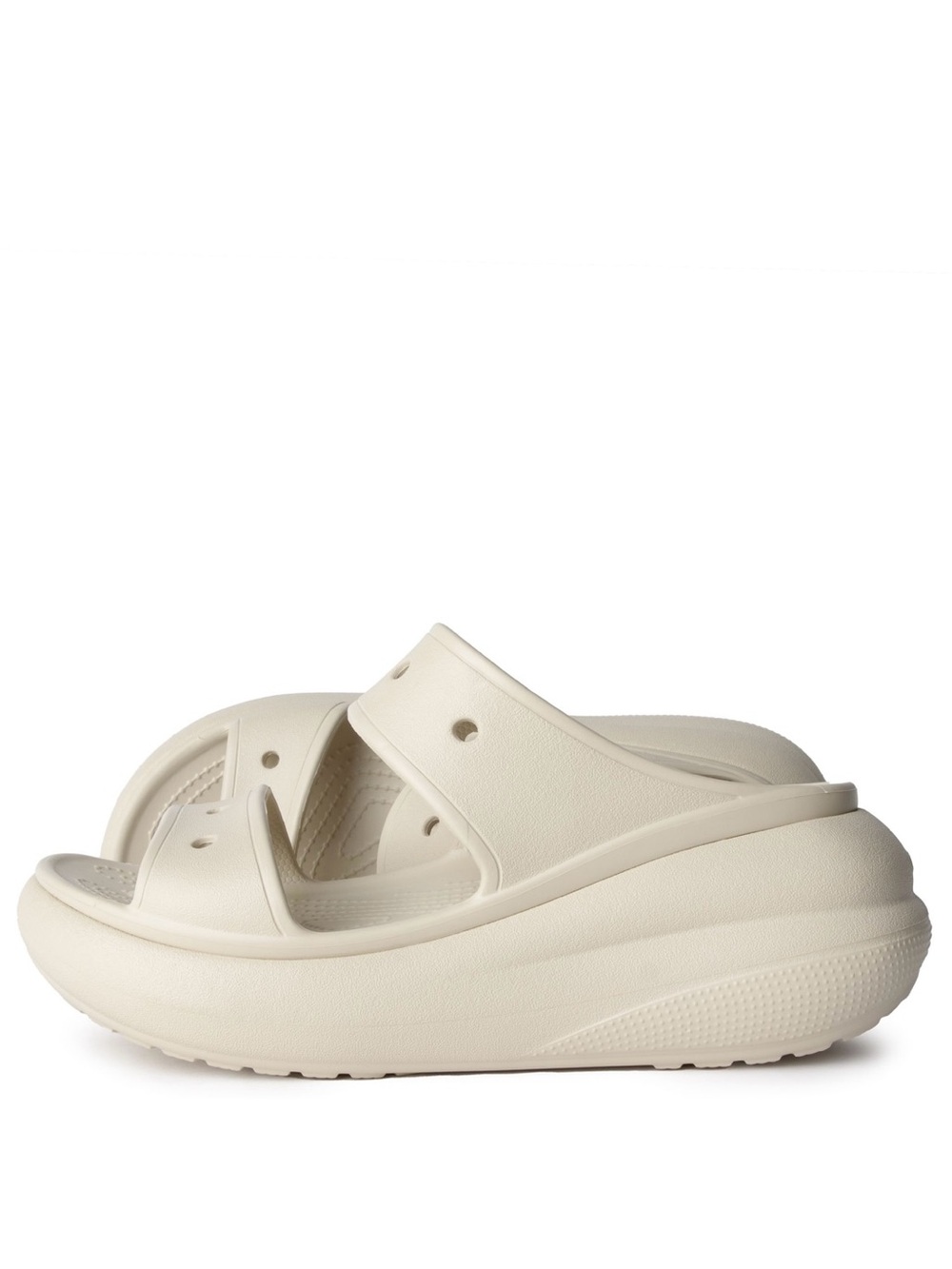 New Crocs Classic Crush Sandal Bone 207670-2Y2 High Heel Size M 8/ W10